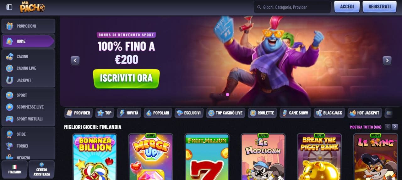 Mr Pacho Casino Italia