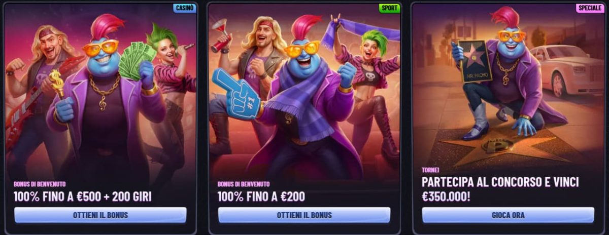 Mr Pacho Casino Bonus — Casinò, Sport e Crypto a Confronto image 1