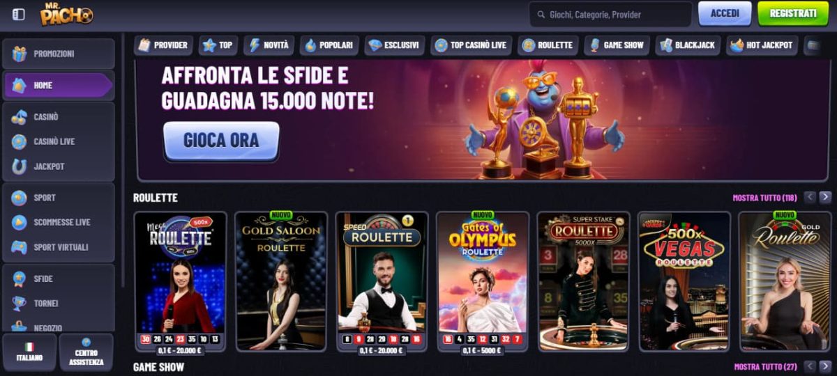 Mr Pacho Casino Italia image 3